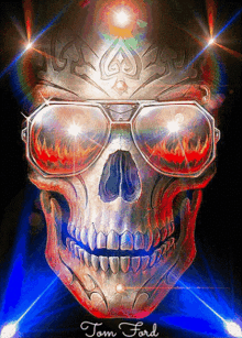 Skull Lights GIF - Skull Lights Party GIFs