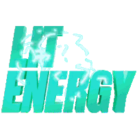 a logo that says lit energy with lightning coming out of the letters