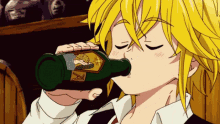 Meliodas Drinking GIF - Meliodas Drinking Anime GIFs