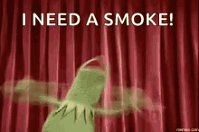 Kermit Freaking Out GIF - Kermit Freaking Out Need A Smoke GIFs