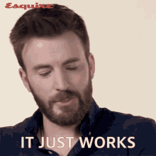 it just works chris evans esquire it works out just seems to work