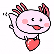 cute love animals pink heart