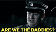 Mitchell And Webb Are We The Baddies GIF - Mitchell And Webb Are We The Baddies Goodies Baddies GIFs