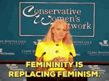 kellyanne conway trump team member conservatie womens network femininity replaces feminism