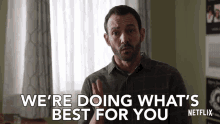 Were Doing Whats Best For You Trying To Help GIF - Were Doing Whats Best For You Trying To Help Helping You GIFs
