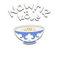 an illustration of a bowl of soup with the words nawri koje above it