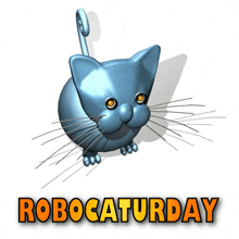 Robocaturday Kitten GIF - Robocaturday Robocat Cat GIFs