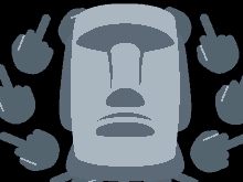Senju Kannon Moyai Middle Finger Moyai GIF