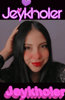 a picture of a girl with the name jeykholer
