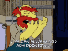 The Simpsons Groundskeeper Willie GIF - The Simpsons Groundskeeper Willie Singing GIFs