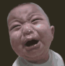 小孩 哭泣 鼻涕 GIF
