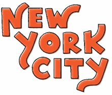 nyc new york city logo colorful sticker