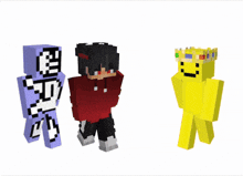 a minecraft character is standing next to a giant explosion