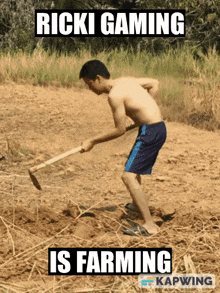 Rickigaming Farming GIF - Rickigaming Ricki Farming GIFs