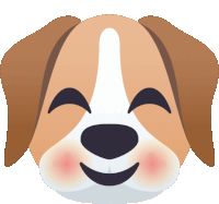 Blushing Dog Sticker - Blushing Dog Joypixels Stickers