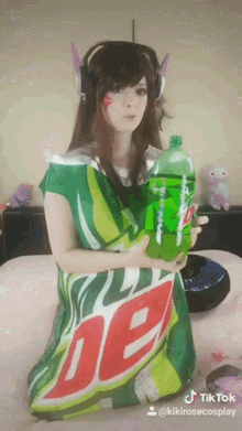 mountain dew dva cosplay drink soda