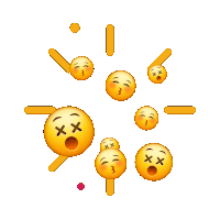 a yellow smiley face blowing a kiss with its eyes closed