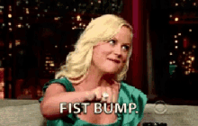 Fistbump GIF - Fistbump Amy Poehler GIFs