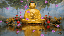 Buddha Flowers GIF - Buddha Flowers Rain GIFs