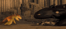 Fire Spitting Contest - How To Train Your Dragon GIF