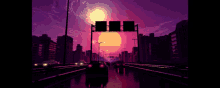 cars are driving down a highway at sunset with the sun shining brightly