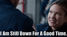 Station 19 Kate Powell GIF - Station 19 Kate Powell I Am Still Down For A Good Time GIFs