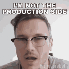 Im Not The Production Side Michal Koziol GIF - Im Not The Production Side Michal Koziol Biznessrebel GIFs