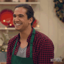 Laughing Nathaniel Curtis GIF - Laughing Nathaniel Curtis The Great British Baking Show Holidays GIFs