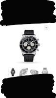 a picture of a breitling watch with a black strap