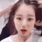Wonyoung Hair GIF - Wonyoung Hair Silly GIFs