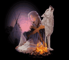 Night Wolf GIF - Night Wolf Fire GIFs