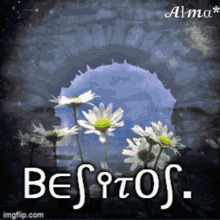 Besitos Flowers GIF - Besitos Flowers Blue GIFs
