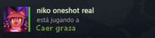 a picture of a cat with the words niko oneshot real at the top