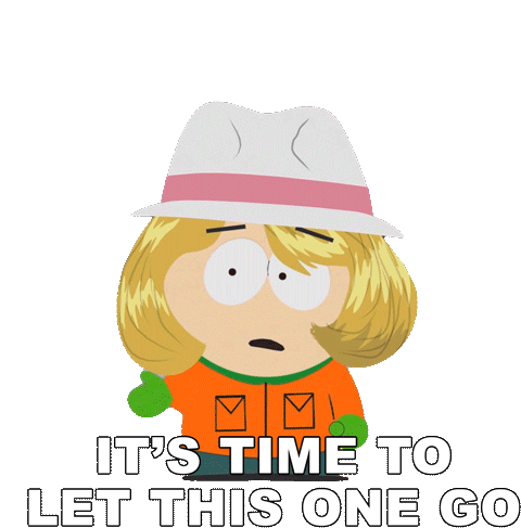 Its Time To Let This One Go Kyle Broflovski Sticker - Its Time To Let This One Go Kyle Broflovski South Park Stickers
