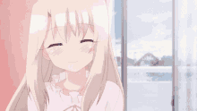 cute anime aesthetic windy smile
