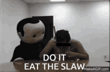 Slaw Eat The Slaw GIF