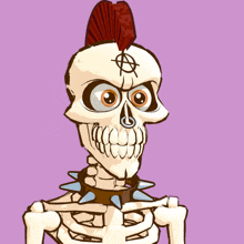 ararchy skull skeleton punk let%27s rock
