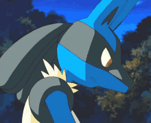 a close up of a cartoon character 's face with a dark background