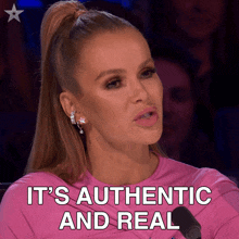 It'S Authentic And Real Amanda Holde GIF - It'S Authentic And Real Amanda Holde Britain'S Got Talent GIFs