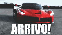 Ferrari Auto Automobile Macchina Rossa Veloce Bolide Arrivo In Fretta Due Minuti Corro GIF - Car Italian Brand Runing GIFs