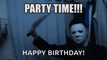 Michael Myers Party GIF