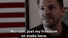 No Rush Just My Freedom At Stake Here Seal Team GIF - No Rush Just My Freedom At Stake Here Seal Team Jason Hayes GIFs