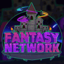 fantasy network logo 3d static