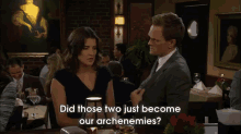 Archenemies GIF - Archenemies How I Met Your Mother Himym GIFs