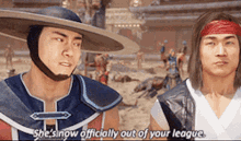 Mortal Kombat Kung Lao GIF - Mortal Kombat Kung Lao Shes Now Officially Out Of Your League GIFs