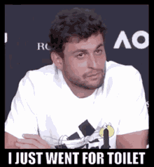 Aslan Karatsev I Just Went For Toilet GIF - Aslan Karatsev I Just Went For Toilet Tennis GIFs