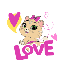 Love 44cats Sticker - Love 44cats Hearts Stickers