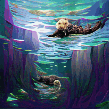 Sea Otter Virtualdream GIF - Sea Otter Virtualdream Ai GIFs