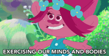 Exercising Our Minds And Bodies Poppy GIF
