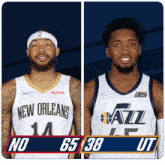 New Orleans Pelicans (65) Vs. Utah Jazz (38) Half-time Break GIF - Nba Basketball Nba 2021 GIFs